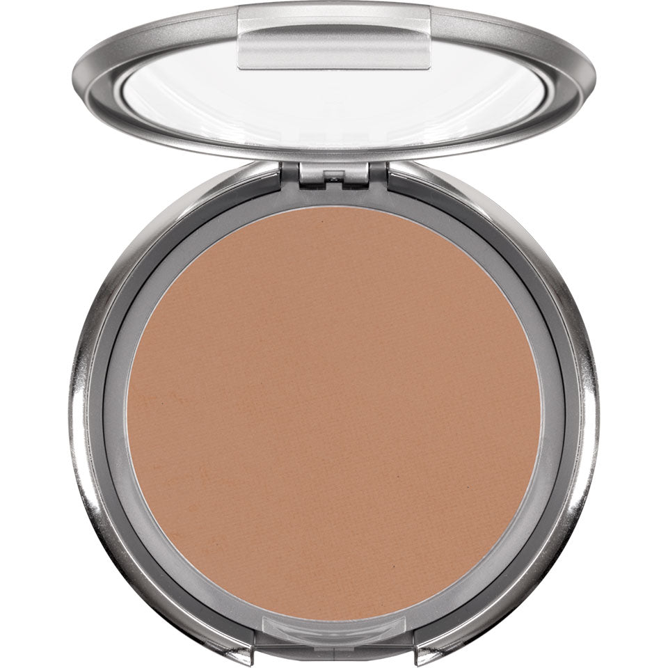 Dual Finish polvo de maquillaje Kryolan aplicable en seco o húmedo para contouring e iluminador