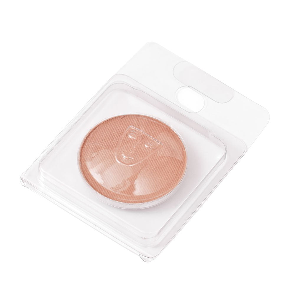 Sombra de ojos Kryolan micropulverizada 2.5 g, textura suave con pigmentos micronizados y acabado profesional.