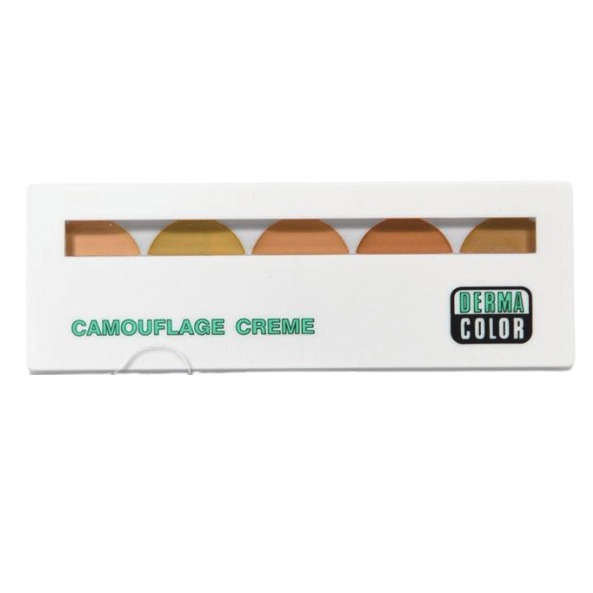 Paleta Dermacolor Camouflage Creme de 5 colores para cubrir manchas, cicatrices y tatuajes