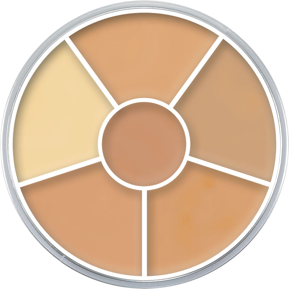 Kryolan Concealer Circle con seis tonos para corregir decoloraciones e imperfecciones de la piel
